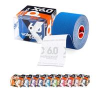 d3 X6.0 Waterproof Kinesiology Tape 5cm x 6m Royal Blue - Sweatproof Hypoallergenic Kinetic Tape for Knee Pain, Shoulder, Back & Muscle Support - Injury Recovery & Sports Tape Strapping Uncut Roll