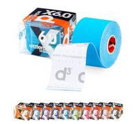 d3 X6.0 Xtreme Waterproof Sweatproof Kinesiology Tape 50mm x 6m Electric Blue - 1 Roll Uncut Latex-Free Kinetic Knee, Shoulder, Black Muscle & Joint Sports Physio Medical Injury Support