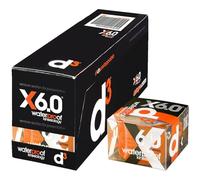 d3 X6.0 Xtreme Waterproof Sweatproof Kinesiology Tape 50mm x 6m Orange - 6 Rolls Uncut Latex-Free Kinetic Knee, Shoulder, Black Muscle & Joint Sports Physio Medical Injury Support