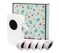 D35 Label Maker Mini Thermal Label Printer Pocket Machine All in One BT Connect Adhesive Tag DIY Date Journal Study Sticker Labeling with 5pcs Label Roll Compatible with iOS Android for Retail Store