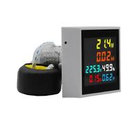 D48-2058 Din-Rail Multi Function Digital Meter 6 in 1 AC 50-300V Voltmeter Ammeter LCD Display Voltage KWH Power Energy Meter(AC250-450V)