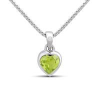 D4D Silver Diamond August Birth Crystal Necklace - D8589