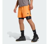 adidas D4T PrimeLift 3 Stripes Shorts, Recycled Polyester, Orange