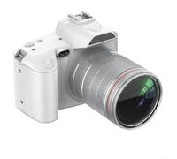 D5 Digital SLR Camera with Dual Front and Rear Lenses, 16X Anti-Shake Zoom, Oversized F2.7 Aperture for Low-Light Photography, 3.0-Inch Variable Angle Touchscreen and Wireless Control(white)