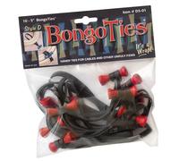D501R Style D Lava Red Tip Bongo Ties (5") (Pack of 10)