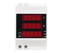 D52-2048 Din Rail AC 80-300V 200-450V 0-100A Active Power Factor Energy LED Digital Multi Function Meter(Built-in CT,200-450V)