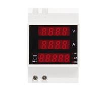 D52-2048 Din Rail AC 80-300V 200-450V 0-100A Active Power Factor Energy LED Digital Multi Function Meter(External CT,80-300V)