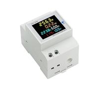 D52-2066 6 IN1 AC Monitor Voltage Current Power Factor KWH 110V 220V 380V Electric Frequency Meter 1Pcs(Built-in CT,250-450V)