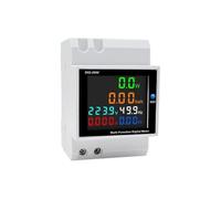 D52-2066 6 In1 Din Rail AC Monitor 110V 220V 100A Voltage Current Power Factor Active Kwh Electric Energy Frequency Meter