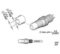 D530007 soldering tip: for desoldering devices 4.8x2.4mm JBC TOOLS