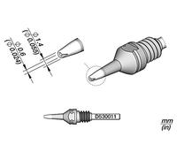 D530011 soldering tip: for desoldering devices 1.4x0.6mm JBC TOOLS