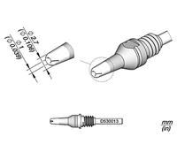 D530013 soldering tip: for desoldering devices 2.7x1mm JBC TOOLS
