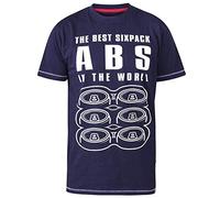 D555 Abs Printed Graphic T-Shirt - Men's Blue