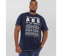 D555 Big Mens Best Six Pack Abs Printed T-Shirt 2XL-6XL (600925-K)