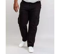 D555 Big Mens Peached And Washed Cotton Cargo Trousers 40"-60" (KS40313-K)