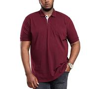 D555 Big & Tall Burgundy Core Polo Shirt - Men's