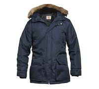 D555 Big & Tall Navy Lovett Parka Jacket - Men's