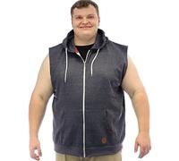 D555 Blake Sleeveless Hoody - Blue- 3XL