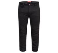 D555 Claude Stretch Tapered Stretch Kingsize Jeans Duke Clothing Black 60S