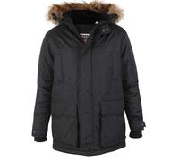 D555 Duke Big Mens Parka Jacket Coat Khaki Navy Black Detachable Fur 2XL-8XL