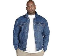 Duke Mens Denim Jacket Mid Length Multi Pocket Heavy Duty Casual Wear S-8XL