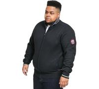 D555 Duke Men’s Plain Knit Sweatshirt Full Zip Check Lining Jumper Jacket Big Tall Plus Size XXL-8XL (UK, Alpha, 3XL, Plus, Regular, Navy)