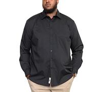 D555 Duke Mens Corbin Long Sleeve Classic Regular Shirt - Black - 7XL