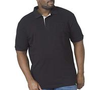 D555 Duke Mens King Size Polo Shirt - Black - 4XL