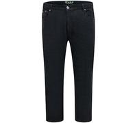 D555 Duke Mens Kingsize Relaxed Comfort Fit Stretch Jeans Elasticated Waist Black 48 Waist Short Leg (Balfour)