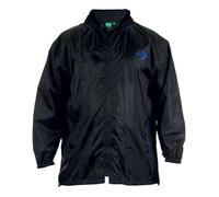 D555 Duke Mens Zac Big Tall Packaway Weather Proof Rain Jacket Black 2XL