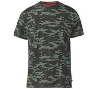 D555 Exta Tall Camouflage Print T-Shirt (Gaston) in Jungle Camo in 3XLT