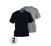 D555 Fenton 2 & Pack of & T-Shirts, Black/Grey, Size 3Xl, Men Black/Grey