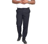 D555 Max Mens King Size Xtenda Waist Trousers - Navy - 48 L