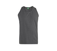 D555 Mens Adults Fabio Plain Muscle Vest Charcoal 3XL
