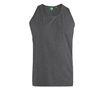 D555 Mens Adults Fabio Plain Muscle Vest Charcoal 5XL