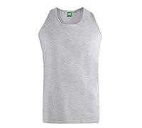 D555 Mens Adults Fabio Plain Muscle Vest Grey 4XL