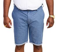 D555 Men's ALDERTON Stretch Chambray Shorts in Navy 46