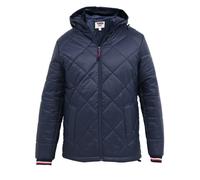 D555 Men's Angus Diamond Quilted Kingsize Puffer Jacket in Navy | Size: 5XL D555 Navy 5XL