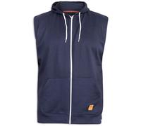 D555 Men's Blake Kingsize Sleeveless Full Zip Hoodie in Navy | Size: 7XL D555 Navy 7XL