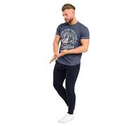 D555 Men's Brandon Cuffed Kingsize Jogging Bottoms in Navy | Size: 4XL D555 Navy 4XL