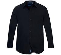 D555 Men's Corbin Kingsize Long-Sleeved Shirt in Black | Size: 10XL D555 Black 10XL