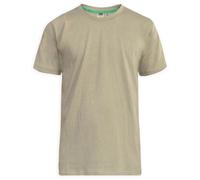 D555 Men's Flyers 2 Crew Neck T-Shirt in Khaki | Size: Large D555 Khaki L