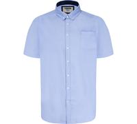 Duke Mens D555 James Oxford Kingsize Short-Sleeved Shirt - Sky Blue - XXL - Sky Blue - 65% Cotton/35% Polyester