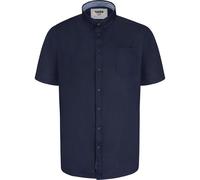 D555 Men's James Oxford Kingsize Short-Sleeved Shirt in Navy | Size: 6XL D555 Navy 6XL