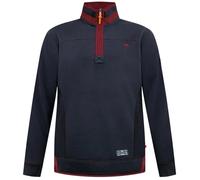 D555 Men's Leicester Quarter Zip Kingsize Fleece Top in Navy | Size: 4XL D555 Navy 4XL