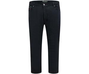 D555 Men's London Balfour Elasticated Waist Kingsize Jeans in Black | Size: 52L D555 Black 52L