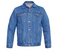 D555 Men's London Trucker Western Denim Kingsize Jacket in Light Stone | Size: 6XL D555 Light Stone 6XL