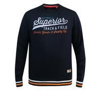 D555 Men's Marlow Superior Track & Field Crew Neck Sweatshirt in Navy | Size: Medium D555 Navy M