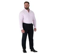 D555 Men's Max Adjustable Waist Kingsize Trousers in Navy | Size: 46S D555 Navy 46S