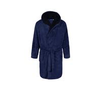 D555 Men's Newquay Hooded Kingsize Dressing Gown in Navy | Size: 2XL D555 Navy 2XL